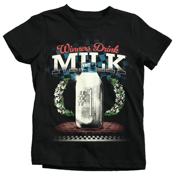 Retro Winners Drink Milk Youth Tee