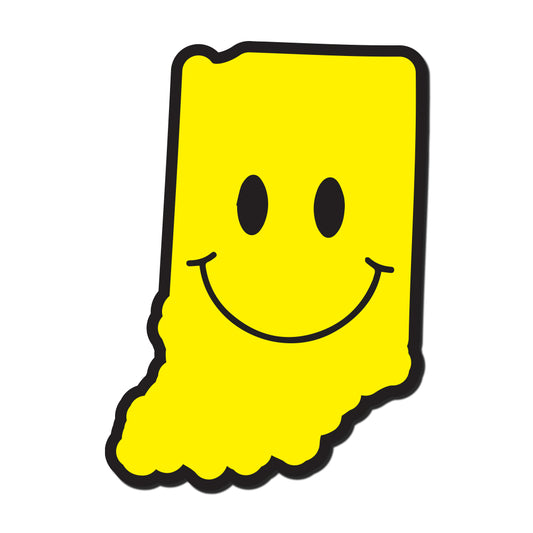 Smiley Indiana Sticker