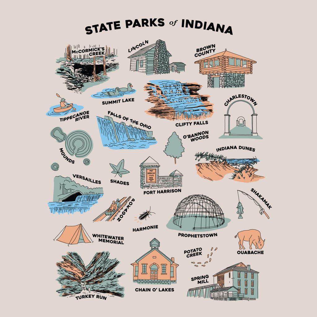 Indiana State Parks Sticker – United State of Indiana