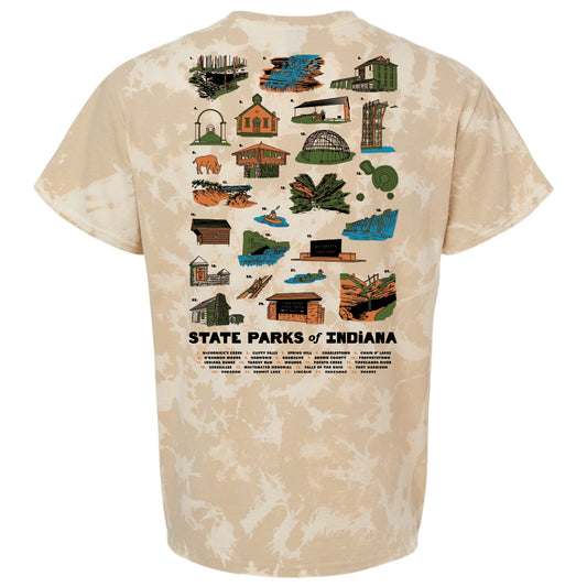 State Parks of Indiana Tie Dye Tee (Limited Edition)