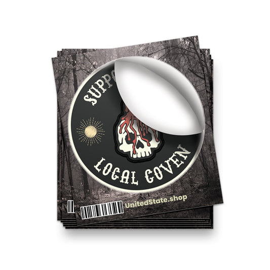 Support Your Local Coven Biker Sticker