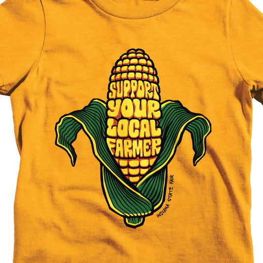 Support Your Local Farmer Corn Youth Tee