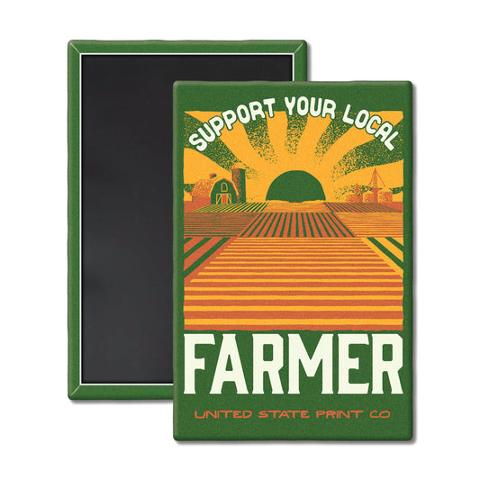 Support Your Local Farmer Field Magnet