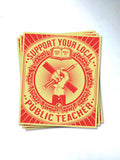 Support Your Local Teacher Sticker