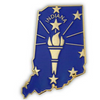 Torch State Flag Pin