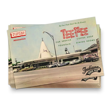 Tee Pee Restaurant Postcard