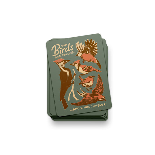 The Birds are Calling Sticker