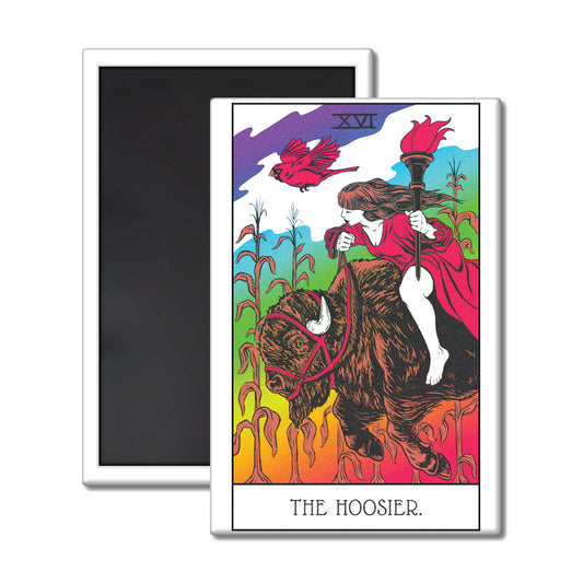 The Hoosier Tarot Rainbow Magnet