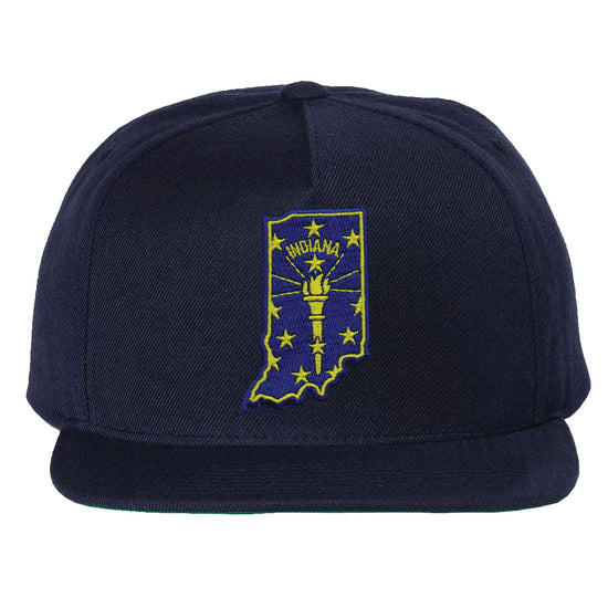 Torch State Snapback Cap - United State of Indiana