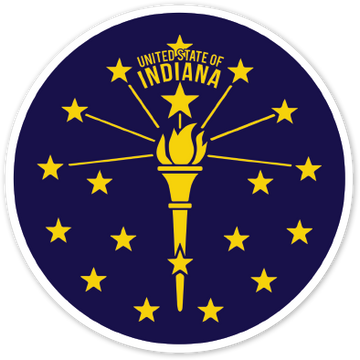 Torch and Stars Sticker