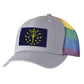 Torch and Stars Pride Trucker Cap