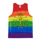 Torch and Stars Tie Dye Tank