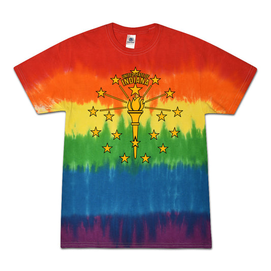 Torch and Stars Tie Dye Tee