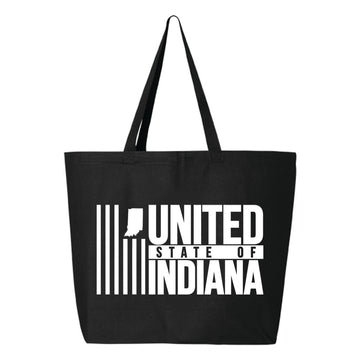 United State of Indiana Tote Bag