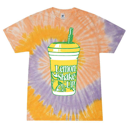 Lemon Shake Up Cup Tie Dye Tee