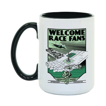 Vintage Welcome Race Fans Coffee Mug