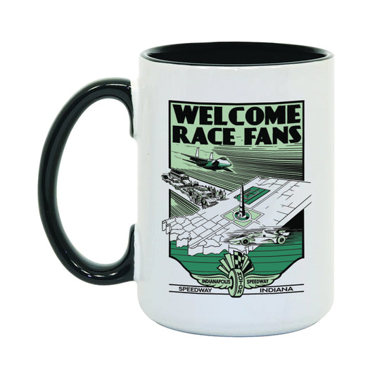 Vintage Welcome Race Fans Coffee Mug