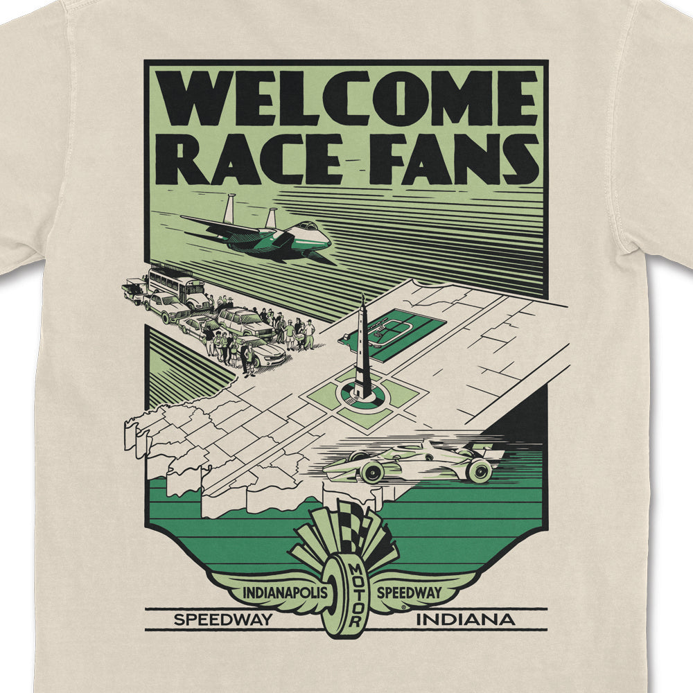 Welcome Race Fans Tee - United State of Indiana