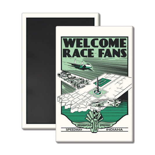 Welcome Race Fans Magnet