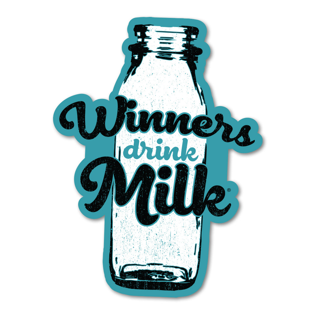 Winners Drink Milk Stickers