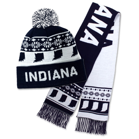 IN Indiana Scarf + Beanie Set