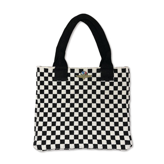 Wheelie Checkered Tote