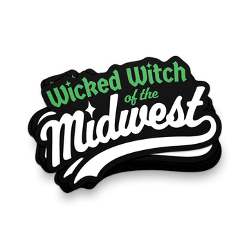 Wicked Witch of the Midwest Text Sticker