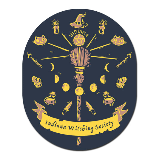 Indiana Witching Society Flag Sticker