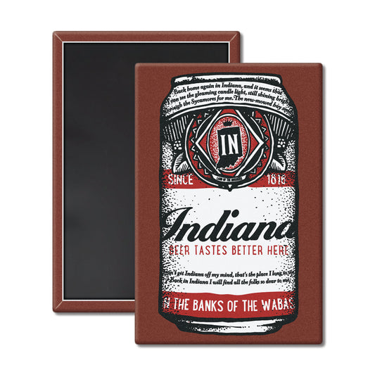 Indiana Beer Can Magnet