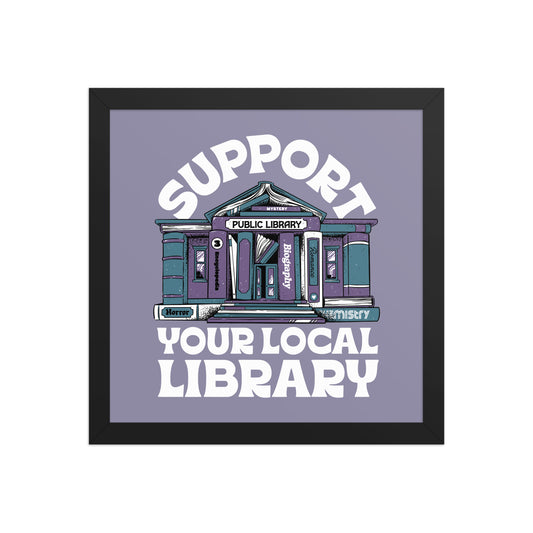 Support Your Local Library Poster - United State of Indiana
