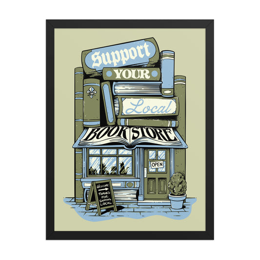 Support Your Local Bookstore Poster