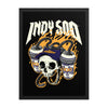 Indy 500 Skull Poster - United State of Indiana