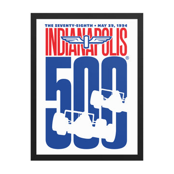 Indy 500 78th Running Poster - United State of Indiana