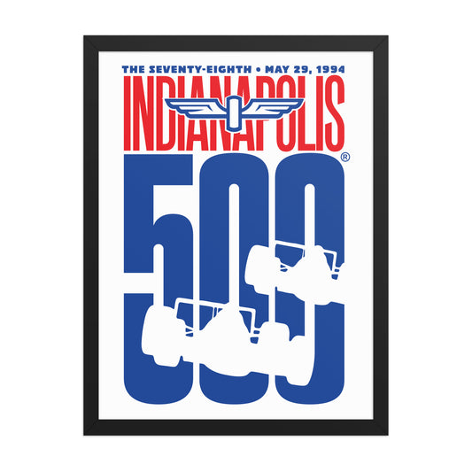 Indy 500 78th Running Poster - United State of Indiana