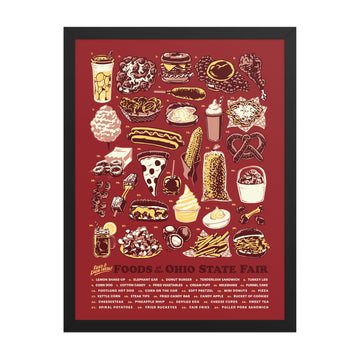 Foods of the Ohio State Fair Poster