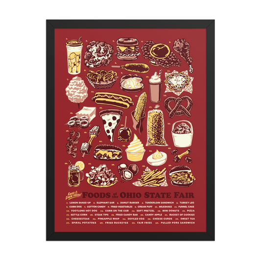 Foods of the Ohio State Fair Poster