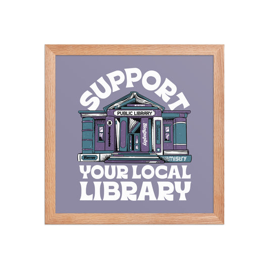 Support Your Local Library Poster - United State of Indiana