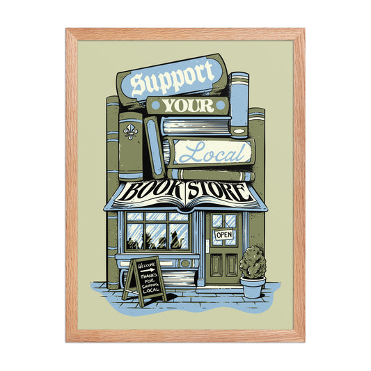 Support Your Local Bookstore Poster