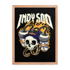 Indy 500 Skull Poster - United State of Indiana