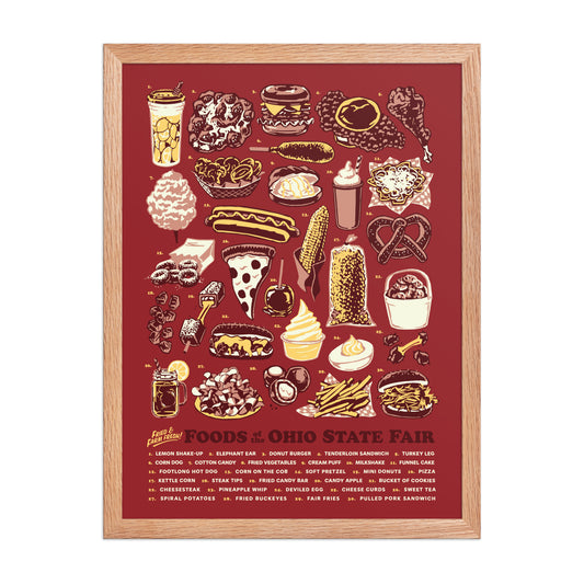 Foods of the Ohio State Fair Poster