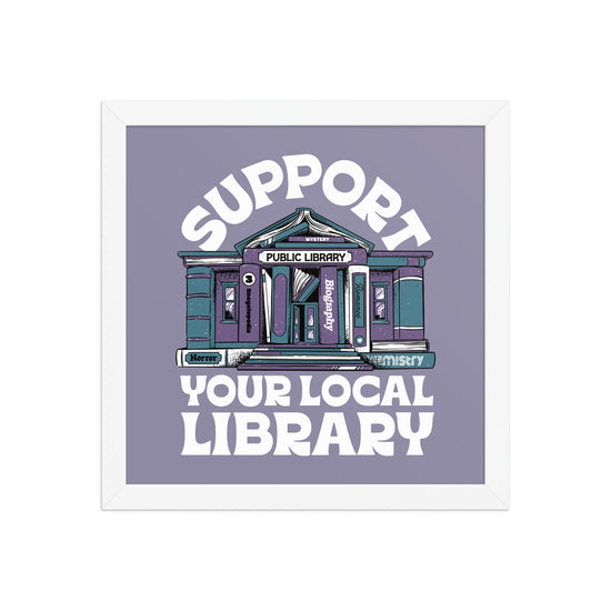 Support Your Local Library Poster - United State of Indiana