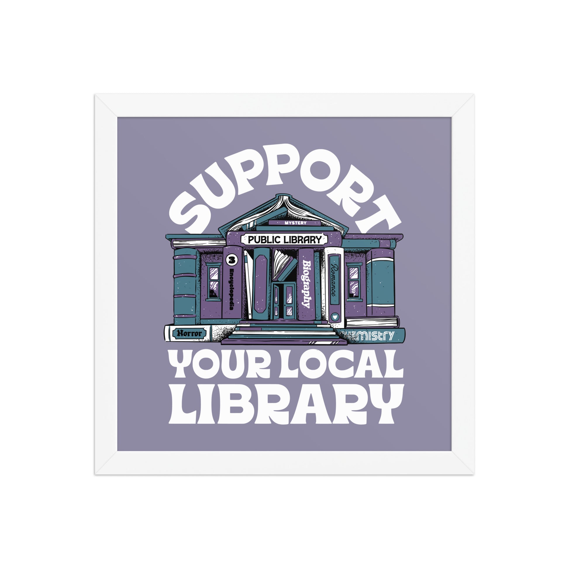 Support Your Local Library Poster - United State of Indiana