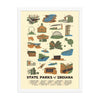 State Parks of Indiana Poster