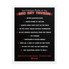 Red Key Rules Poster