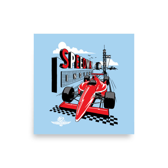 Speedway Poster - United State of Indiana