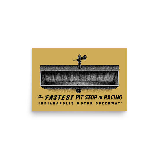 Fastest Pit Stop In Racing Poster - United State of Indiana