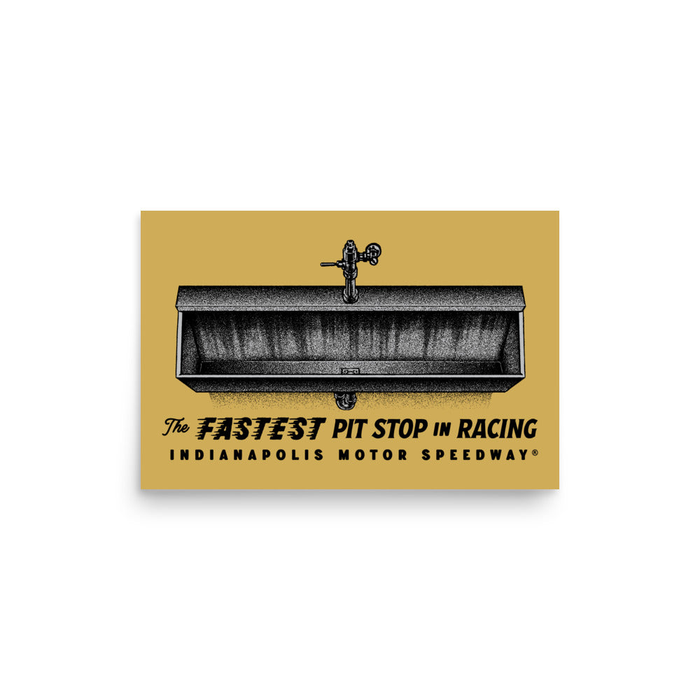 Fastest Pit Stop In Racing Poster - United State of Indiana