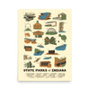 State Parks of Indiana Poster