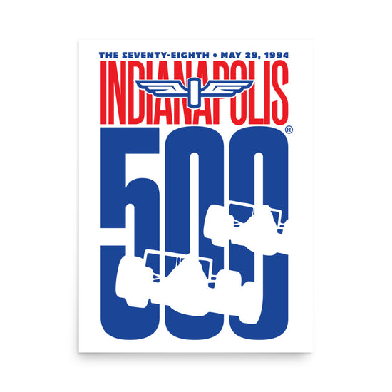 Indy 500 78th Running Poster - United State of Indiana