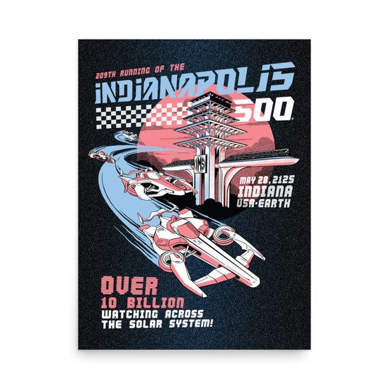Indy 500 of the Future Poster - United State of Indiana